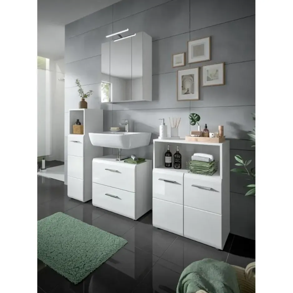 Hioshop Ice badkamer I59 wit hoogglans- wit