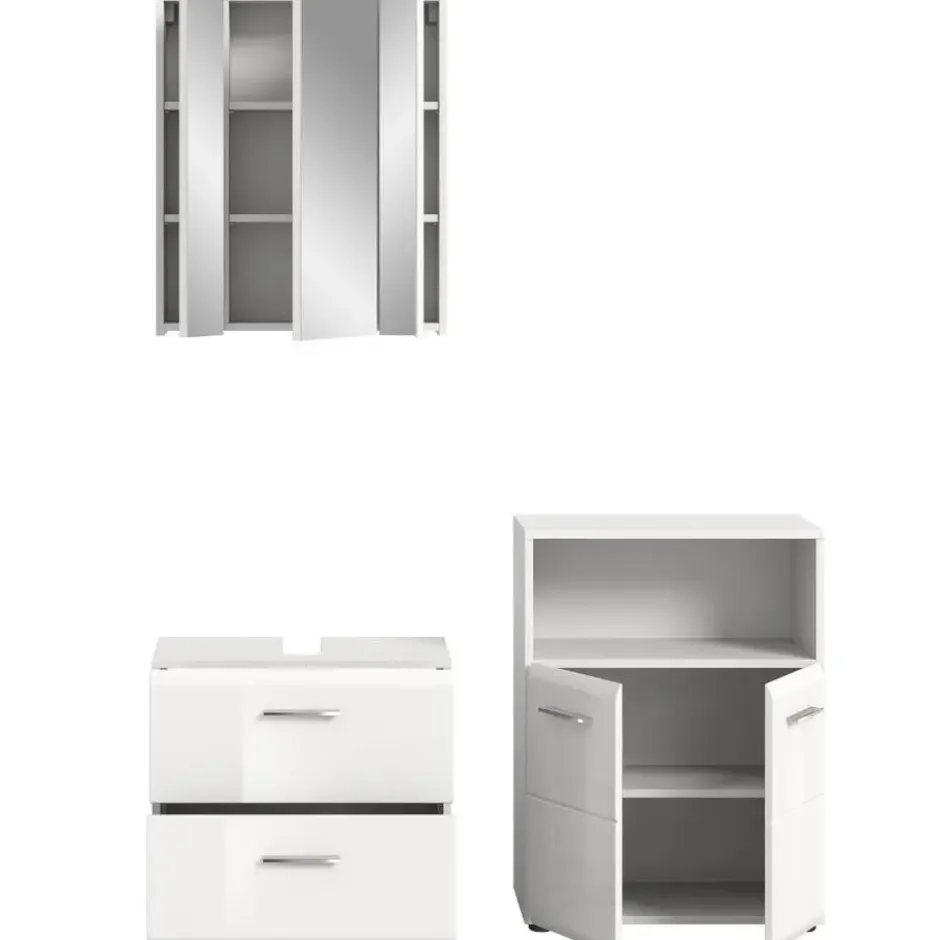 Hioshop Ice badkamer I59 wit hoogglans- wit