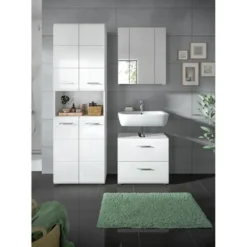 Hioshop Ice badkamer I58 wit hoogglans- wit