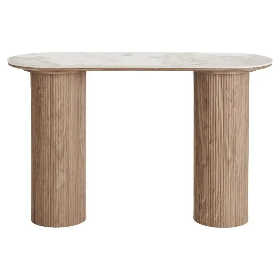 Hioshop Isa sidetable keramiek wit