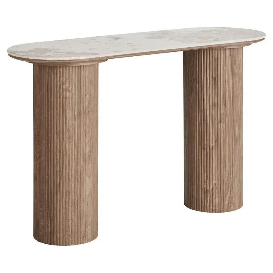 Hioshop Isa sidetable keramiek wit