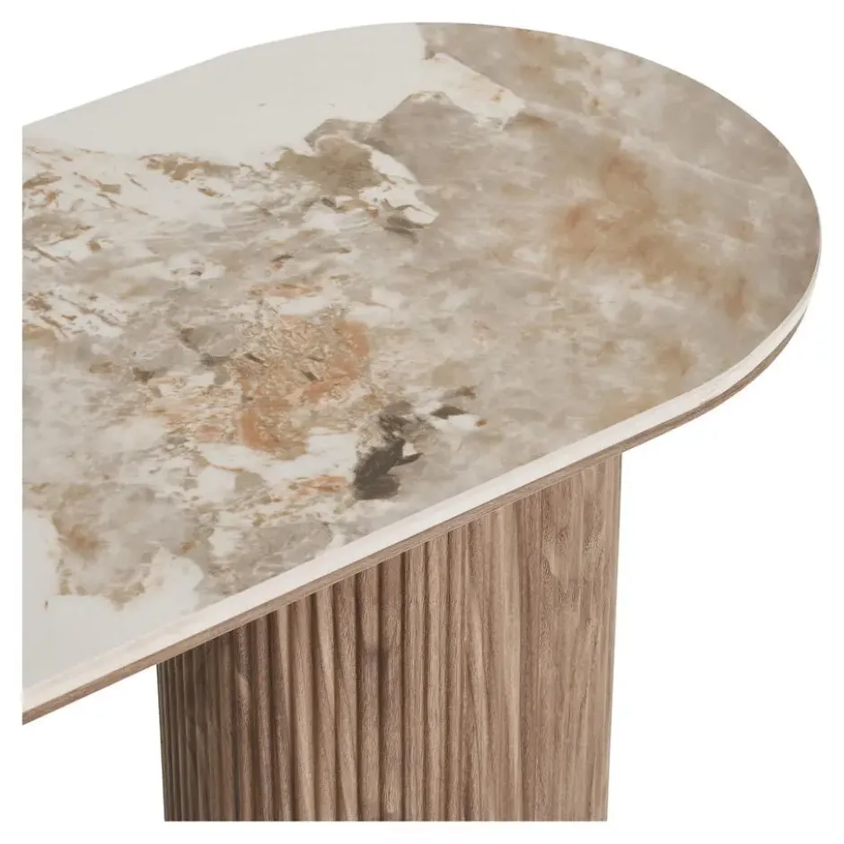 Hioshop Isa sidetable keramiek wit