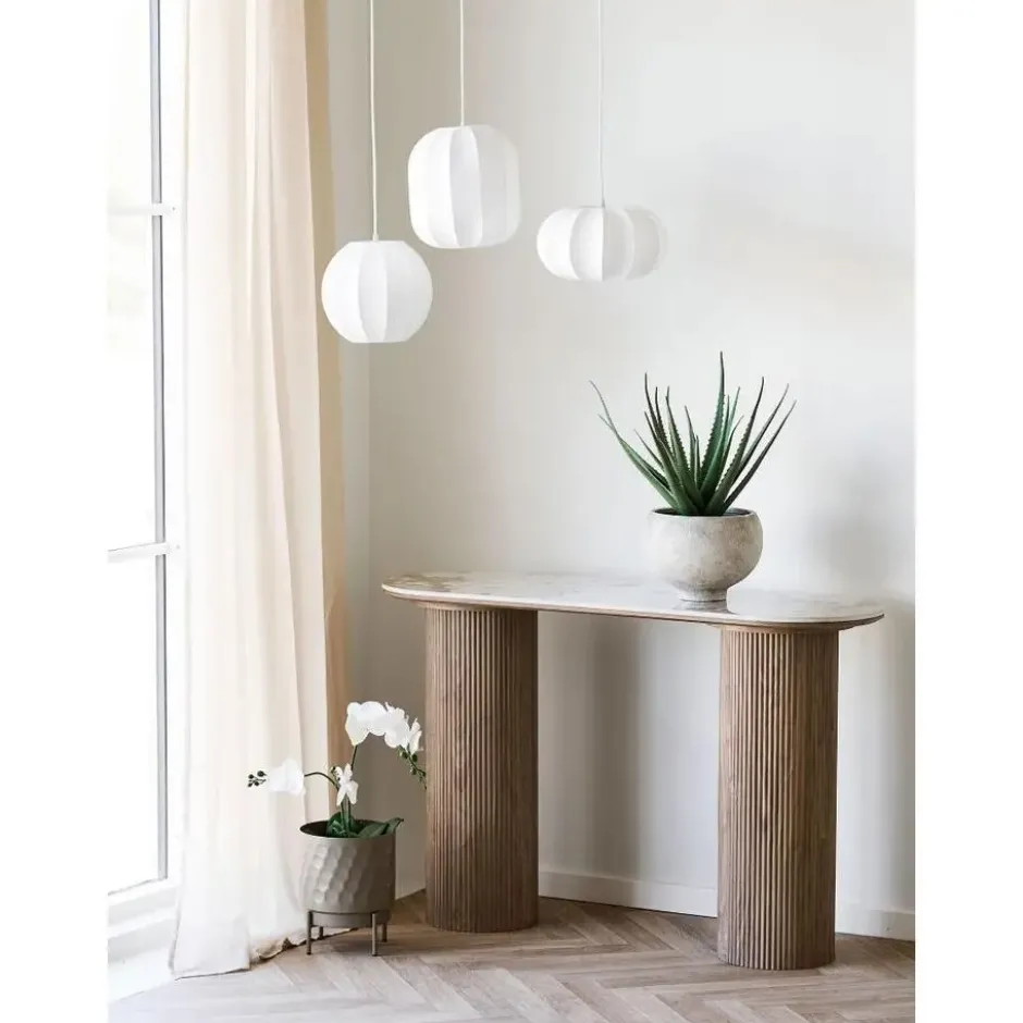 Hioshop Isa sidetable keramiek wit