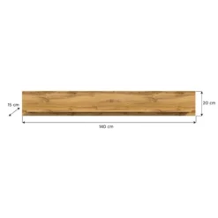 Hioshop Jam wandplank eik decor- wit