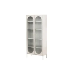 Hioshop Lima vitrinekast 2 deuren beige