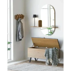 Hioshop Line plaid 130×180cm groen
