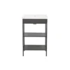 Hioshop Lorin badkamer waskast met wastafel zwart