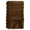 Hioshop Lærke plaid 130×180cm imitatiebont bruin