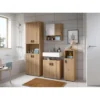 Hioshop Mone badkamerkast 1 deur- 1 plank eiken decor