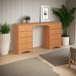 Hioshop Nilon kaptafel incl kruk 8 laden kers dekor