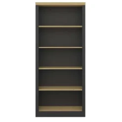 Hioshop Nola wandkast 4 planken koffiekleur