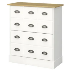 Hioshop Orienty schoenenkast 2 kleppen wit