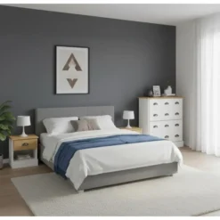 Hioshop Orienty schoenenkast 2 kleppen wit