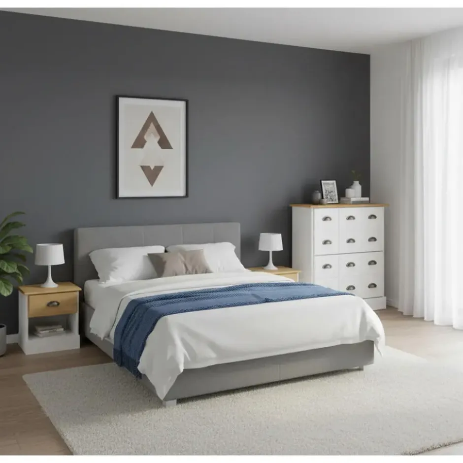 Hioshop Orienty schoenenkast 2 kleppen wit