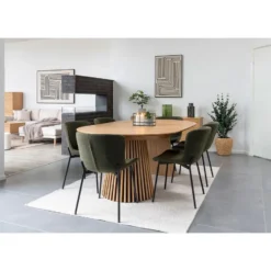 Hioshop Osaka eetkamertafel Inbegrepen 3 uitbreidingen- ø120x120-160-200-240cm
