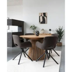 Hioshop Osaka eetkamertafel Inbegrepen 3 uitbreidingen- ø120x120-160-200-240cm