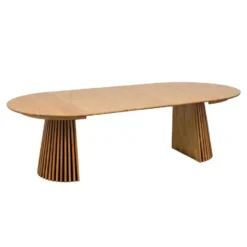 Hioshop Osaka eetkamertafel Inbegrepen 3 uitbreidingen- ø120x120-160-200-240cm