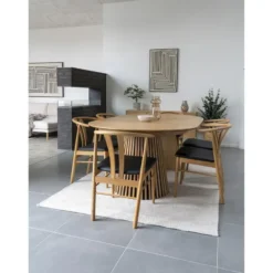 Hioshop Osaka eetkamertafel Inbegrepen 3 uitbreidingen- ø120x120-160-200-240cm