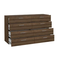 Hioshop Pepe kommode 8 lades walnoot decor
