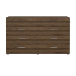 Hioshop Pepe kommode 8 lades walnoot decor