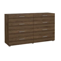 Hioshop Pepe kommode 8 lades walnoot decor
