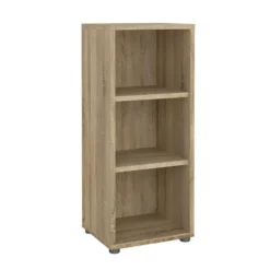 Hioshop Prima wandkast 3 vakken eikenstructuurdecor