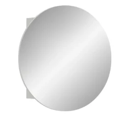 Hioshop Riff spiegelkast Ø70 cm 1 deur wit