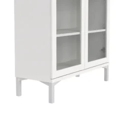 Hioshop Roma vitrinekast 2 deuren wit