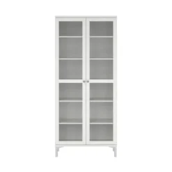 Hioshop Roma vitrinekast 2 deuren wit
