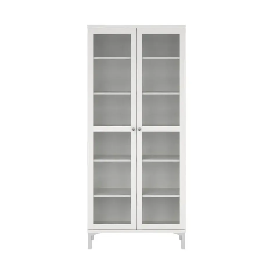 Hioshop Roma vitrinekast 2 deuren wit