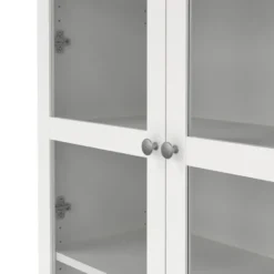 Hioshop Roma vitrinekast 2 deuren wit