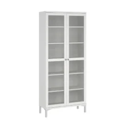 Hioshop Roma vitrinekast 2 deuren wit