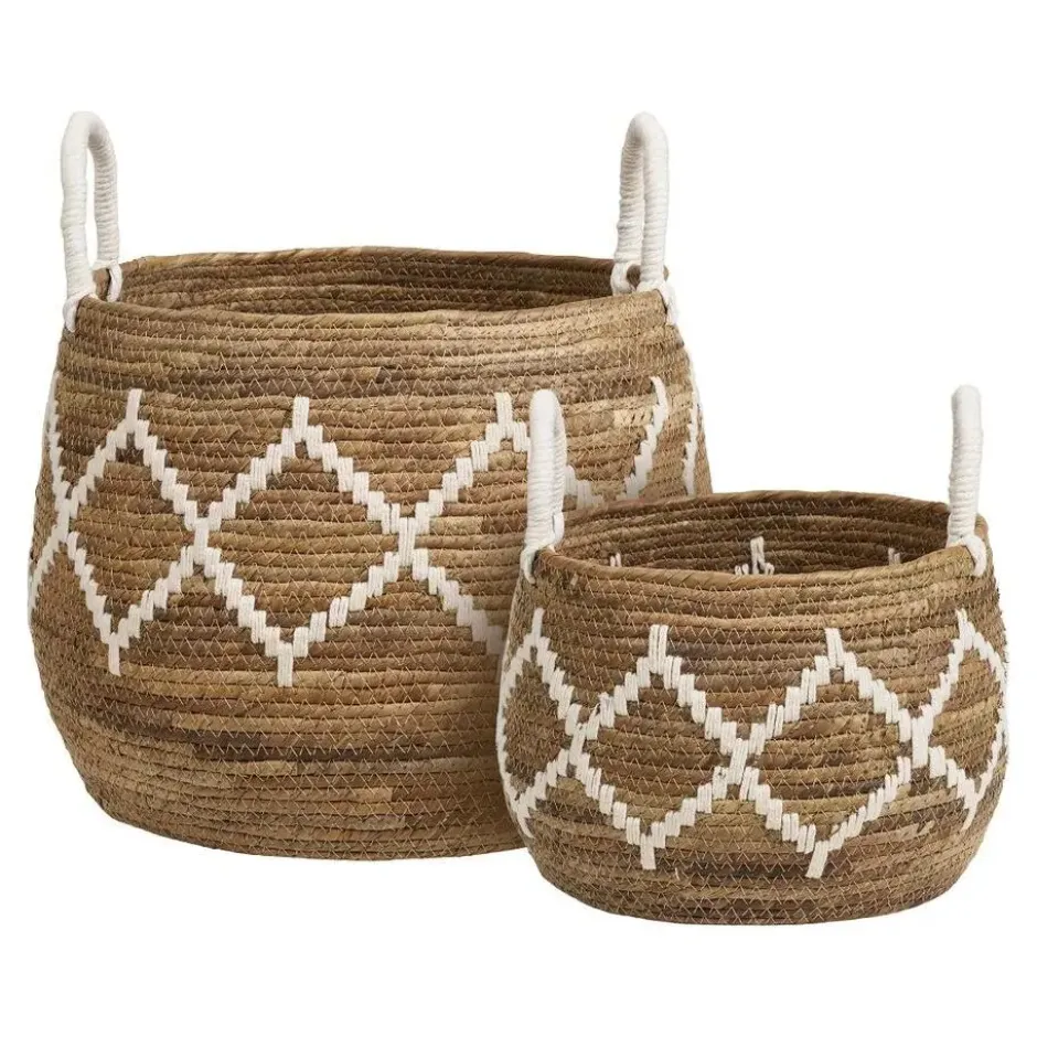 Hioshop Runa mand set van 2 natuur