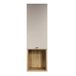 Hioshop SaoPaulo vitrinekast wandrek 1 deur- 1 plank kashmir
