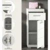 Hioshop Scout badkamerkast 1 deur- 1 lade wit hoogglans- wit