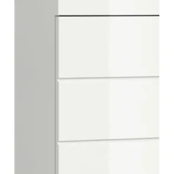 Hioshop Scout badkamerkast 1 deur- 1 lade wit hoogglans- wit