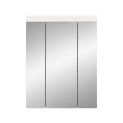 Hioshop Scout spiegelkast 3 spiegeldeuren wit hoogglans- wit