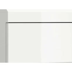 Hioshop Scout wastafel 2 deuren- 2 lades- 2 planken wit hoogglans- wit