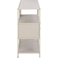 Hioshop Sea wandkast 2 lades 3 planken grijs