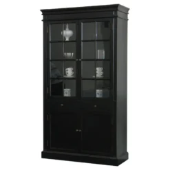 Hioshop Servieskast Mozart zwart dressoir met opzet
