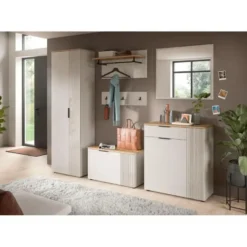 Hioshop Slide bank met opberging 2 deuren kasjmierdecor