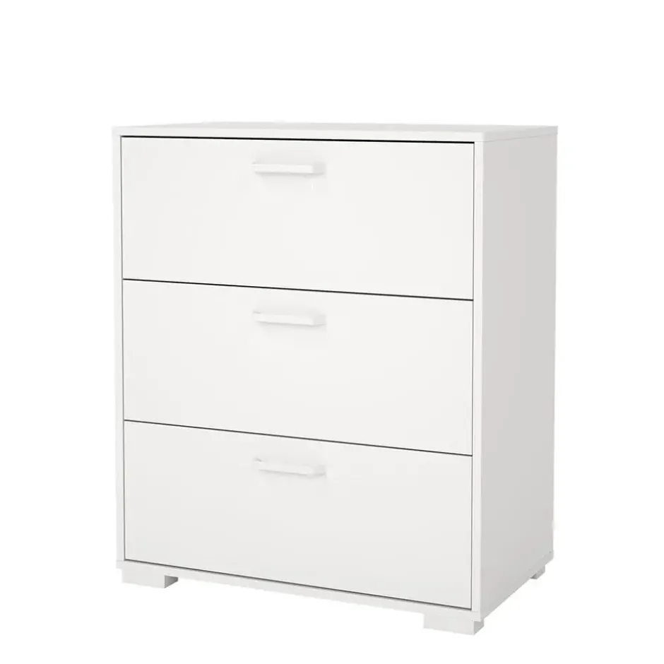 Hioshop Sofia ladekast 3 lades wit