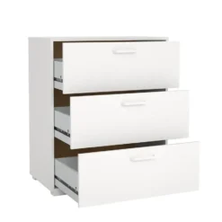 Hioshop Sofia ladekast 3 lades wit