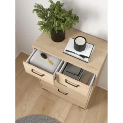 Hioshop Sofia ladekast 5 lades eikdecor