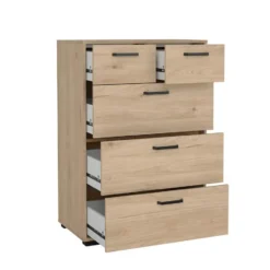 Hioshop Sofia ladekast 5 lades eikdecor