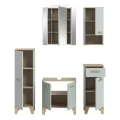 Hioshop Star badkamer incl verlichting 158cm lichtgroen
