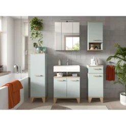 Hioshop Star badkamer incl verlichting 158cm lichtgroen