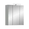Hioshop Star spiegelkast incl verlichting 3 spiegeldeuren eik decor