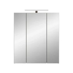 Hioshop Star spiegelkast incl verlichting 3 spiegeldeuren eik decor