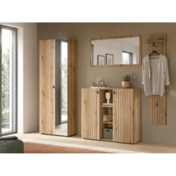 Hioshop Station kapstok 4 haken eik decor